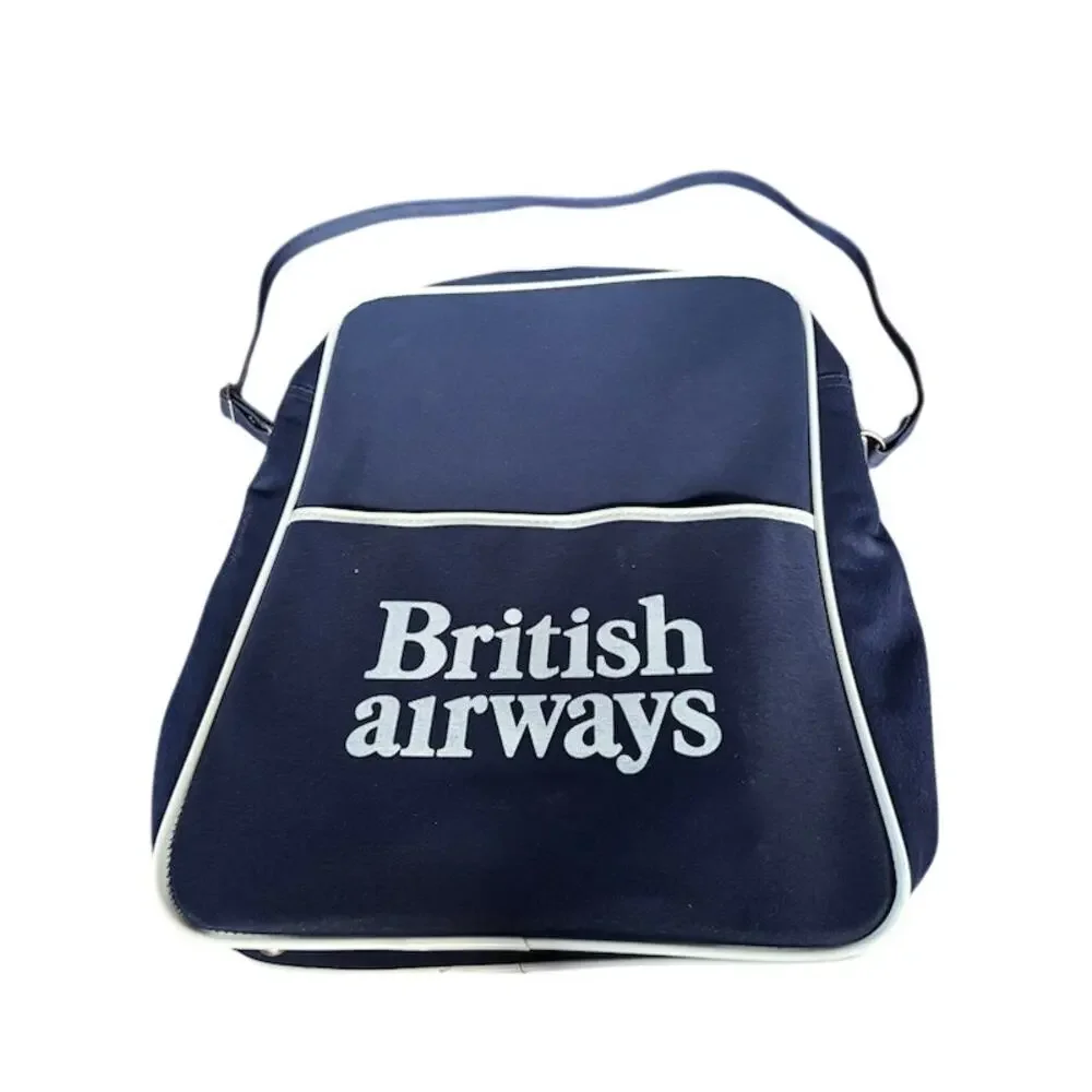 British Airways Tote Bag Blue Carry On Travel Airline Promotional NOS