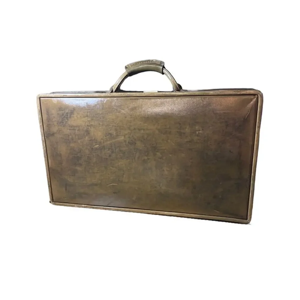 Hartmann Belting Brown Leather Briefcase Attache Vintage Carry On