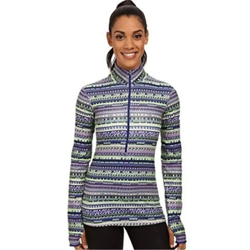 Nike Pro Warm Patterned Half Zip Jacket