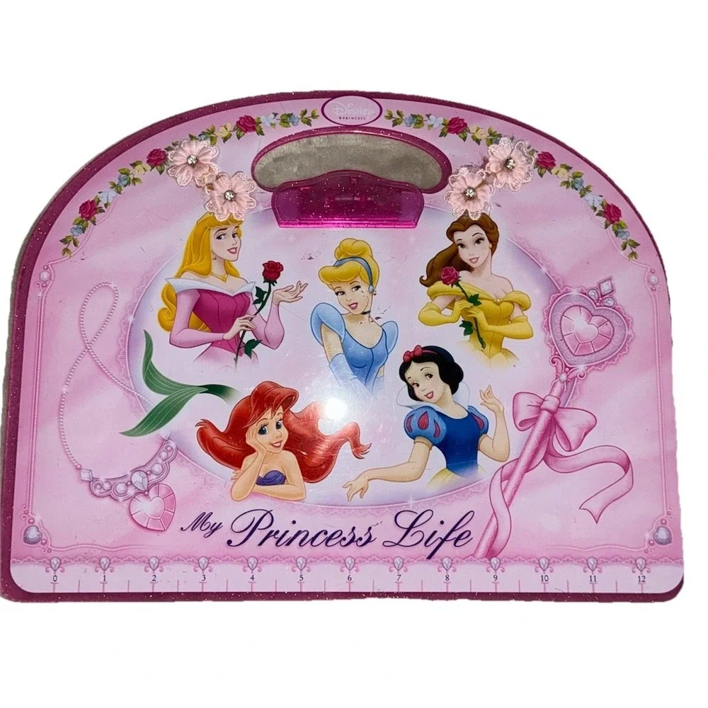 Disney Princesses Clipboard Pink‎ Flowers 12x10