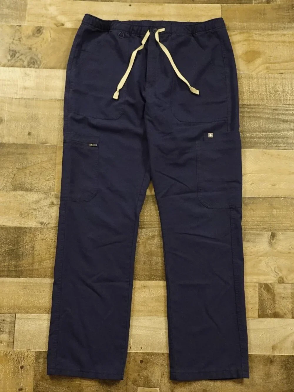 FIGS Cairo‎ Cargo Scrub Pants Men’s Large Navy Technical Collection Stretch