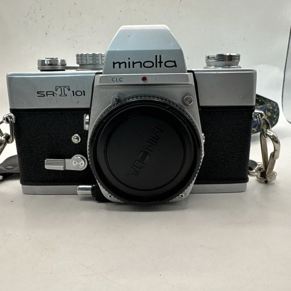 Minolta SRT 101 35mm Film SLR Camera Body, Chrome