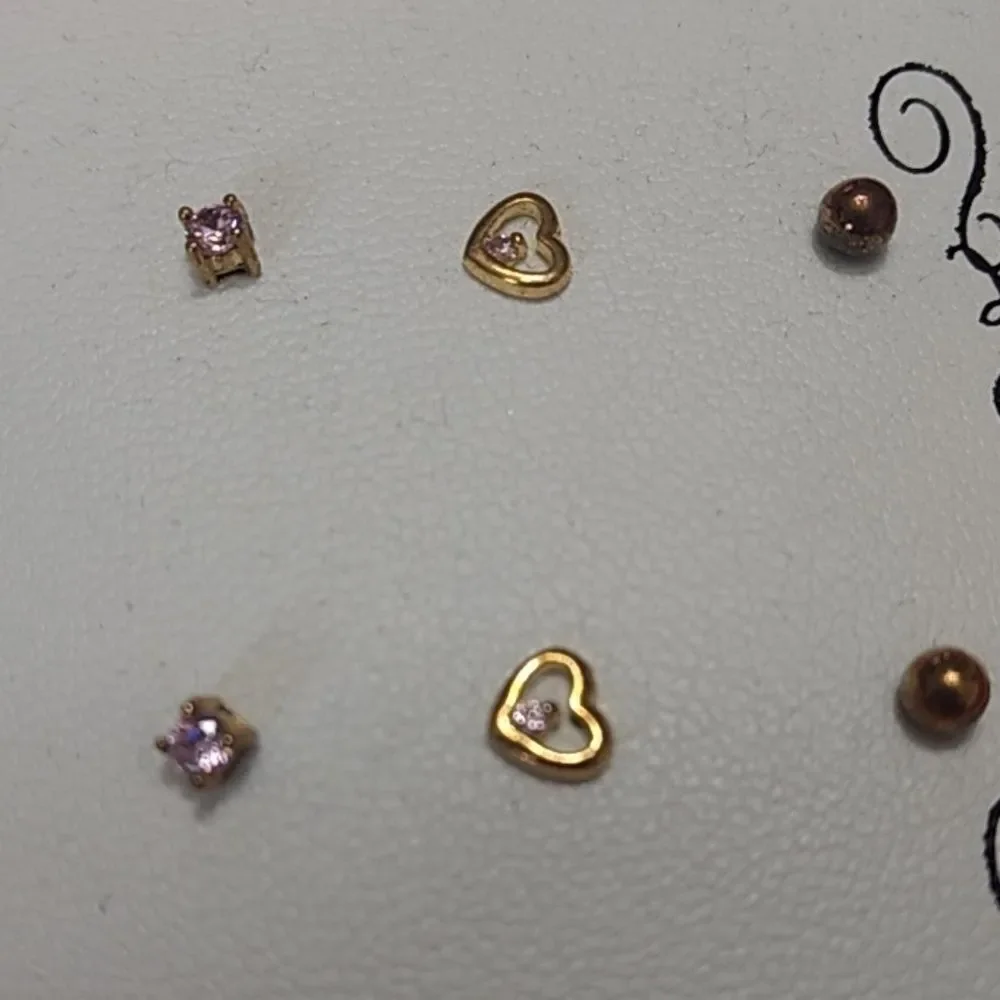 Sterling silver children's earrings set