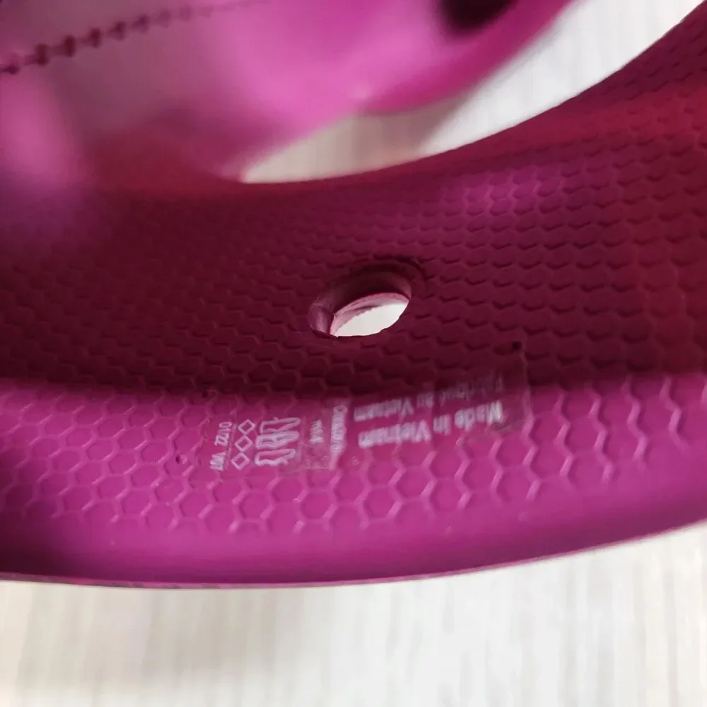 Crocs Classic 2 Strap Slide  Sandal Men’s Size 14 Think Pink Slide Fuchsia Fun