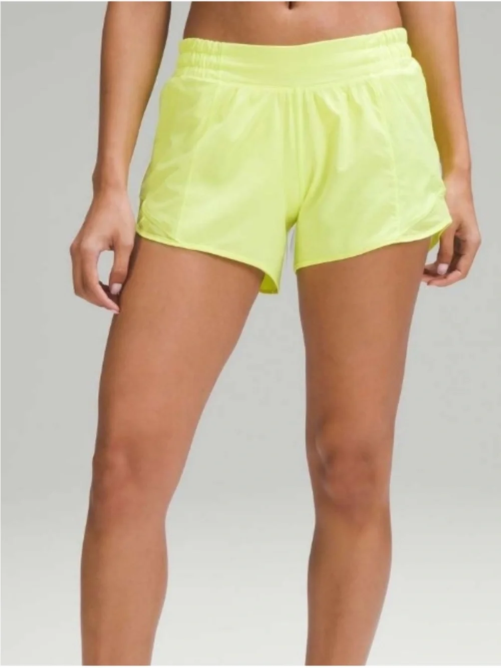 lululemon athletica Neon Yellow Running Shorts