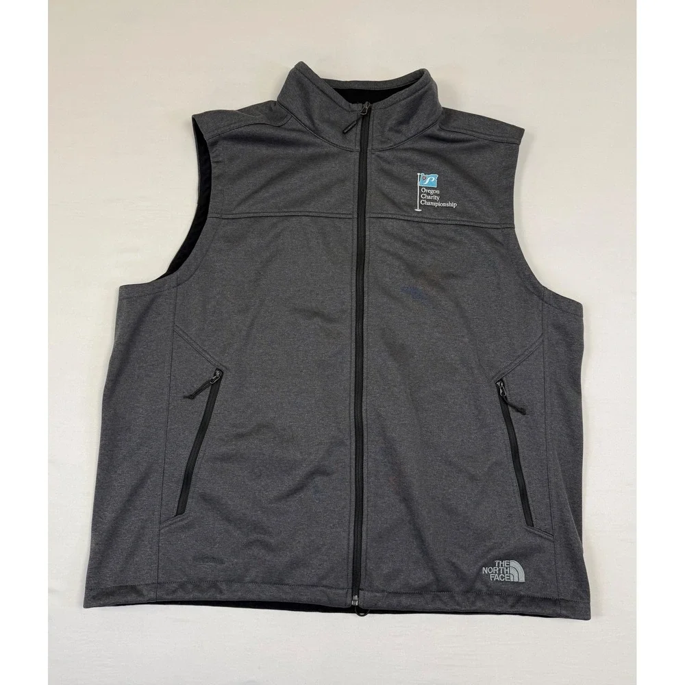 The North Face WindWall Vest Men's Size XXL Grey Softshell Fleece‎ Lined