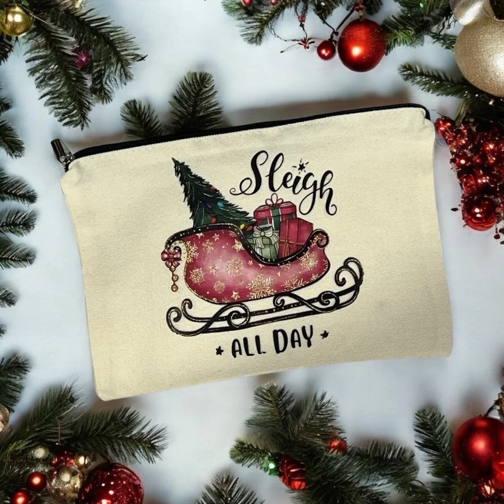 Sleigh All Day Holiday Makeup Travel Bag