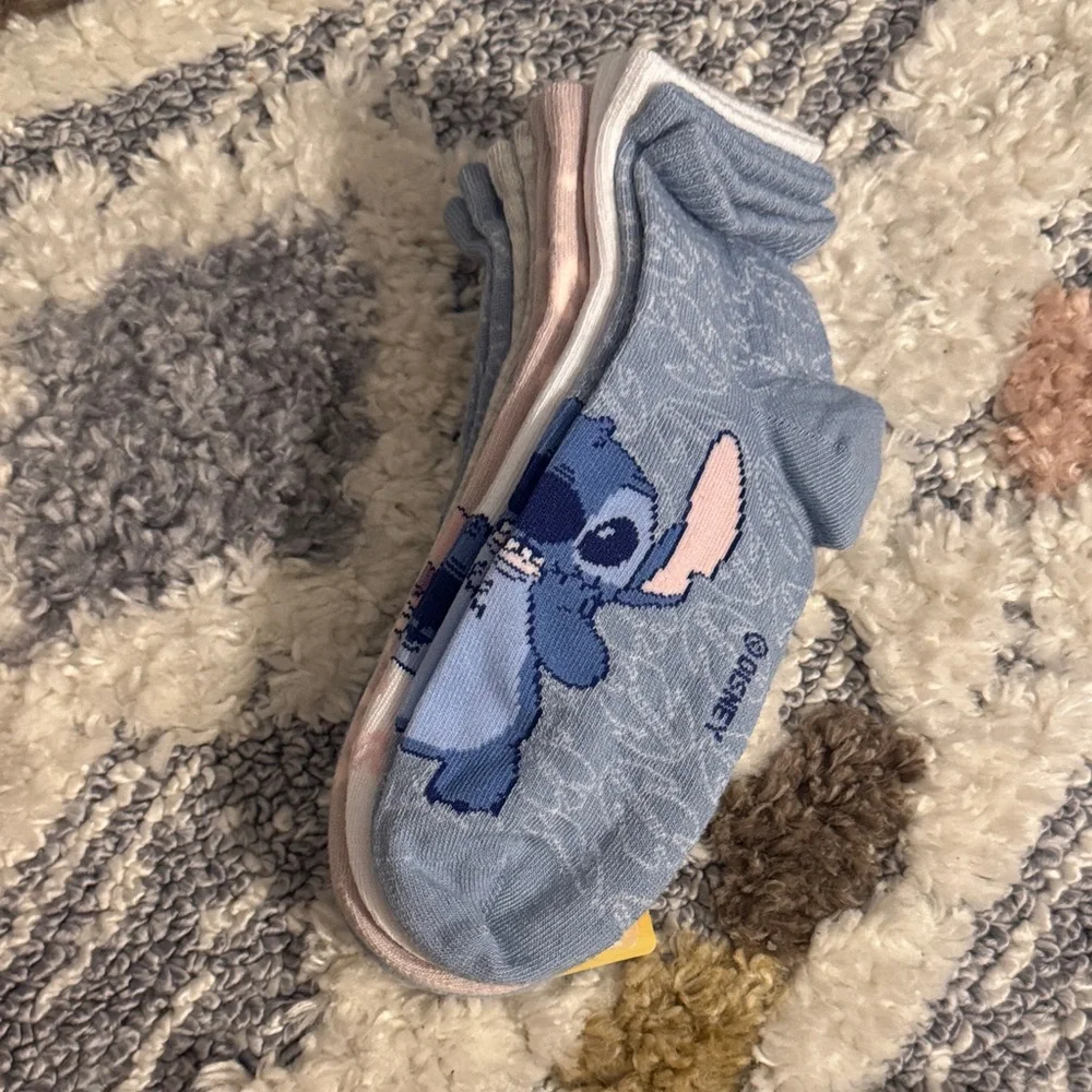 Disney Stitch 5 Pack Ankle Socks