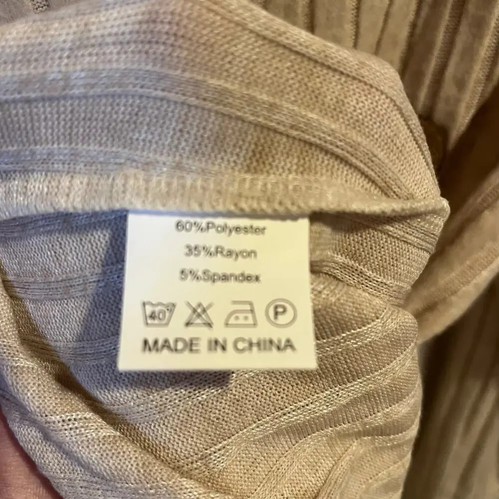 N/A ribbed knit