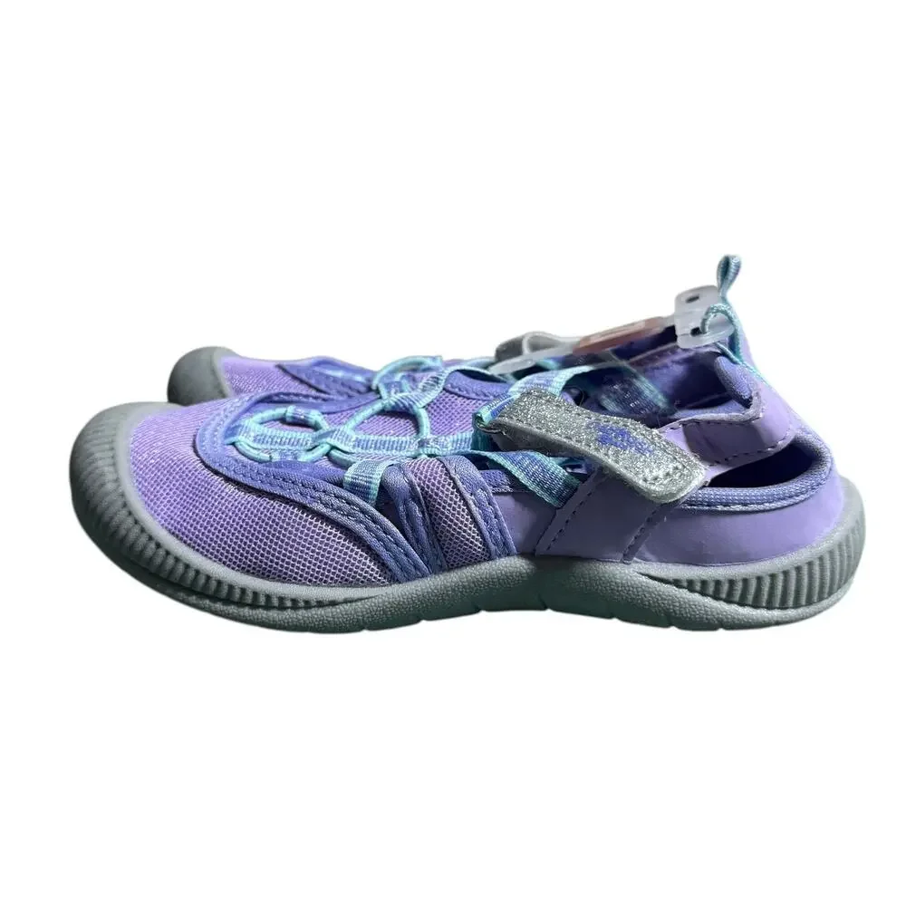 Oshkosh Sandals Toddler 12 Purple Glitter‎ NWT Adjustable Machine Washable Play