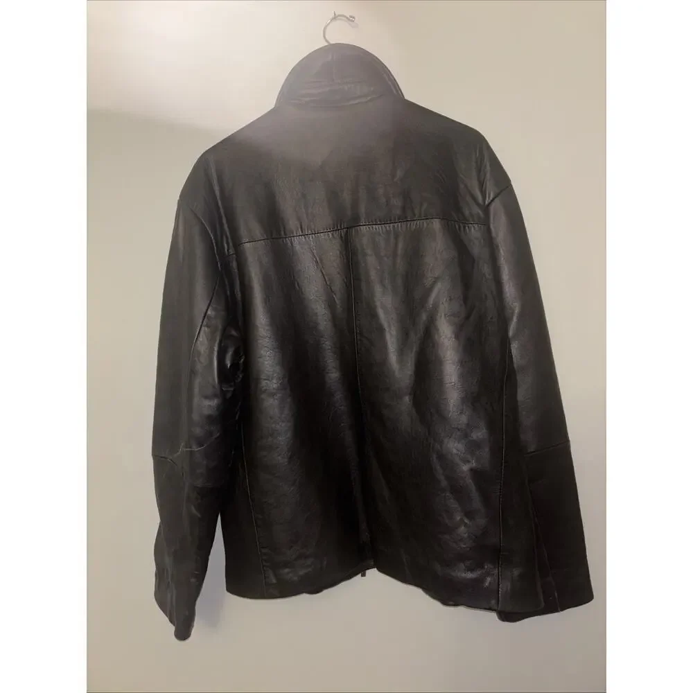 Boston Harbour Outdoorwear soft leather jacket, fully lined, Size Large