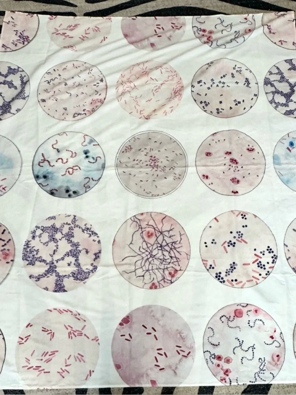Society6 Microbiology Tapestry Science Wall Hanging Dorm Decor 50x57