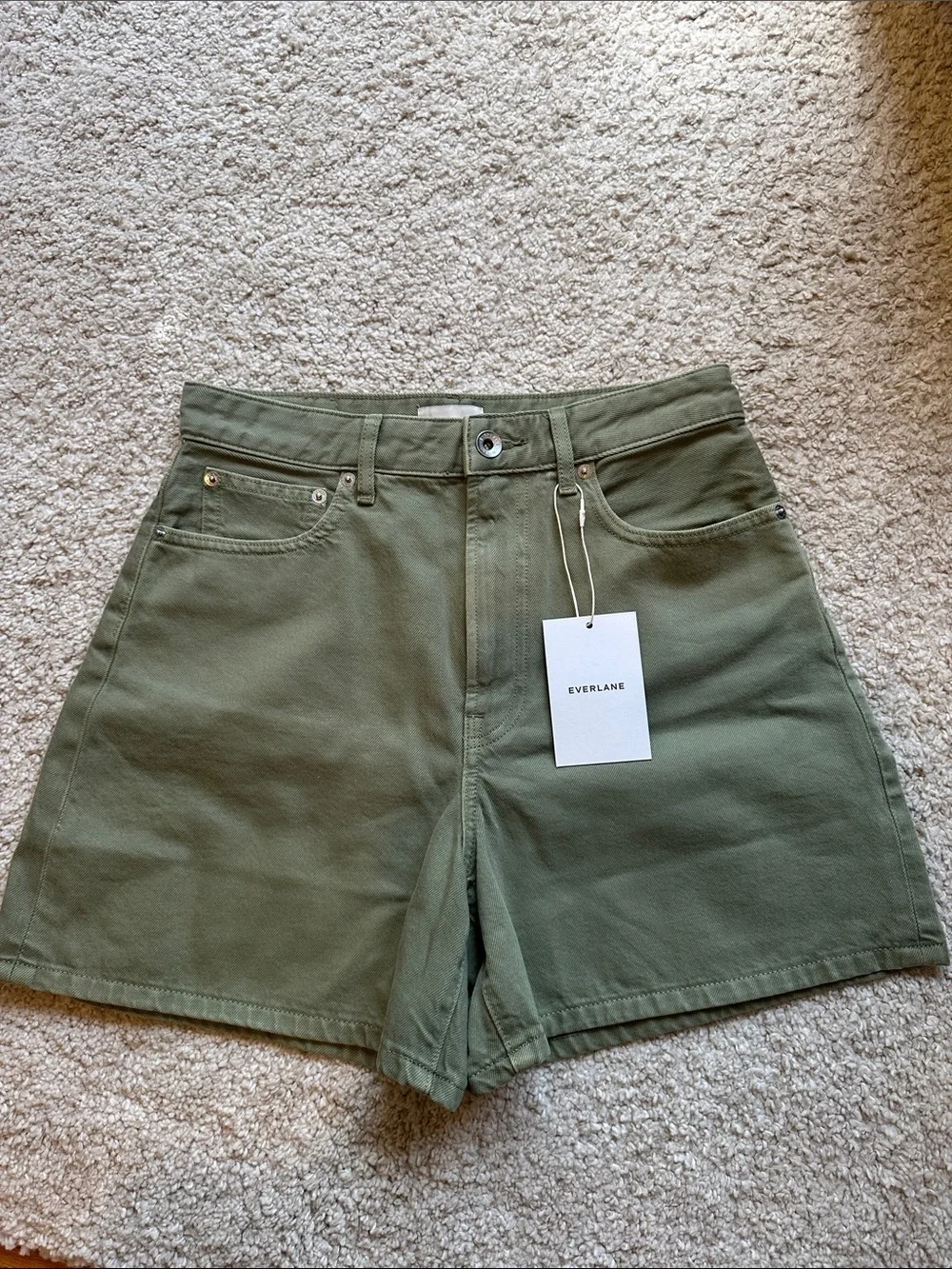 NWT Everlane The A-Line Denim Short