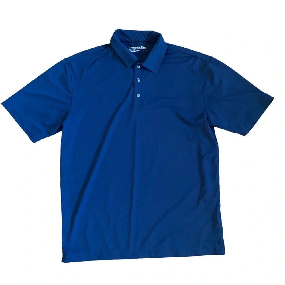 Men’s Nike Golf DriFit Polo Subtle Stripe Shirt Size M