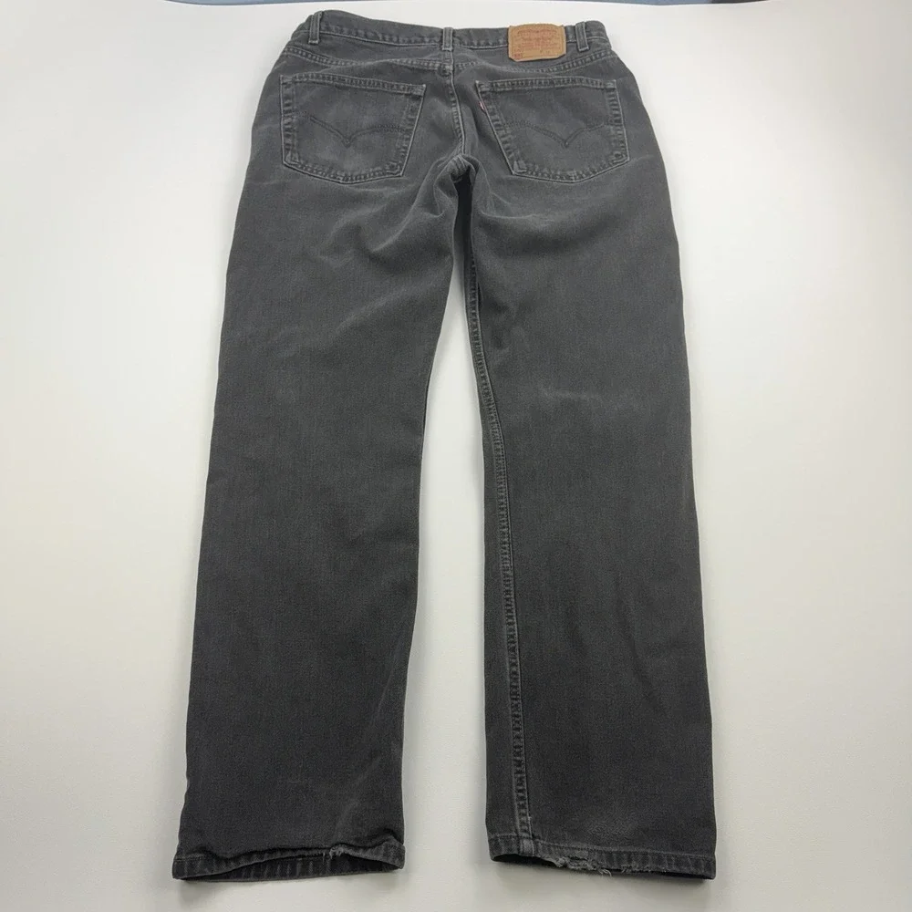 Vintage Levis 505 Jeans Mens 36x34 Black Denim Regular Fit Straight Leg Canada