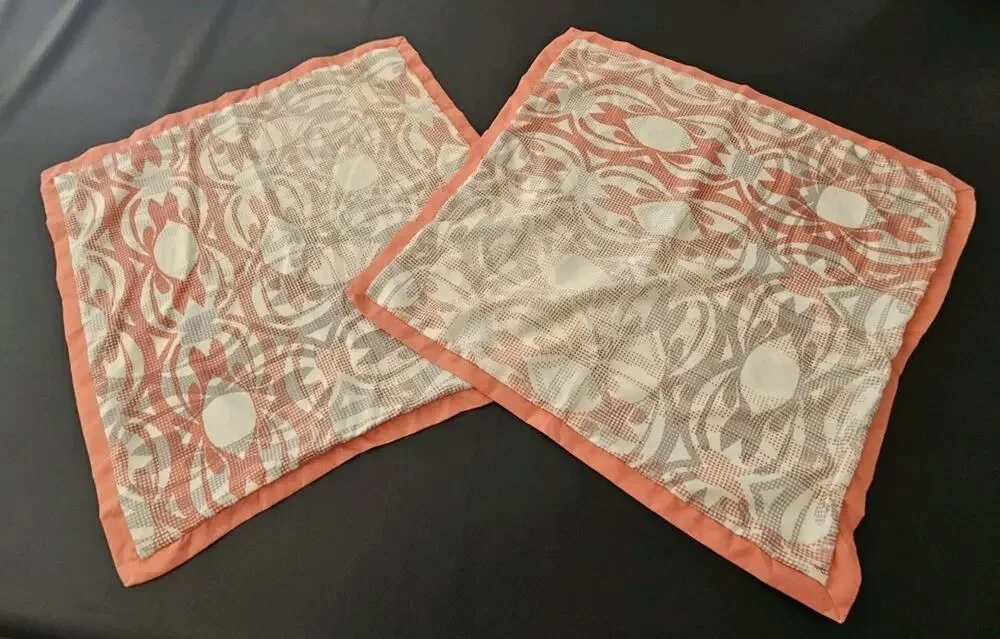 Bryan Keith Home Modern Signature Square Shams Orange Grey OMBRE 28 X 28