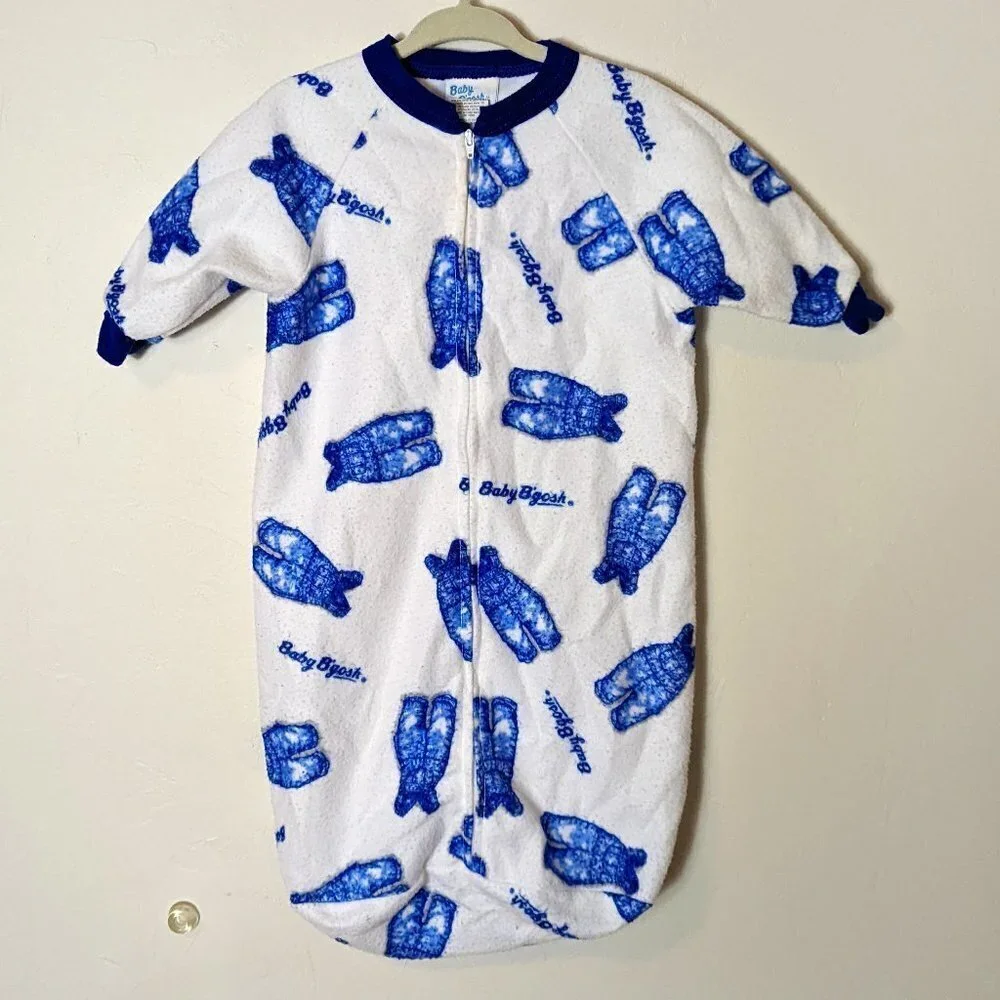 Vintage OshKosh B'gosh Baby One Piece Sleeper Fleece‎