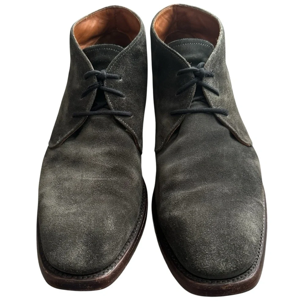 FRYE CHARCOAL SUEDE WESTON CHUKKA BOOTS SIZE 12