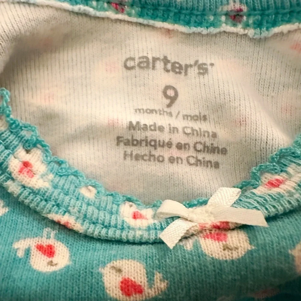 Carter’s | Bundle of Three Long Sleeve Bodysuits (9 mos)