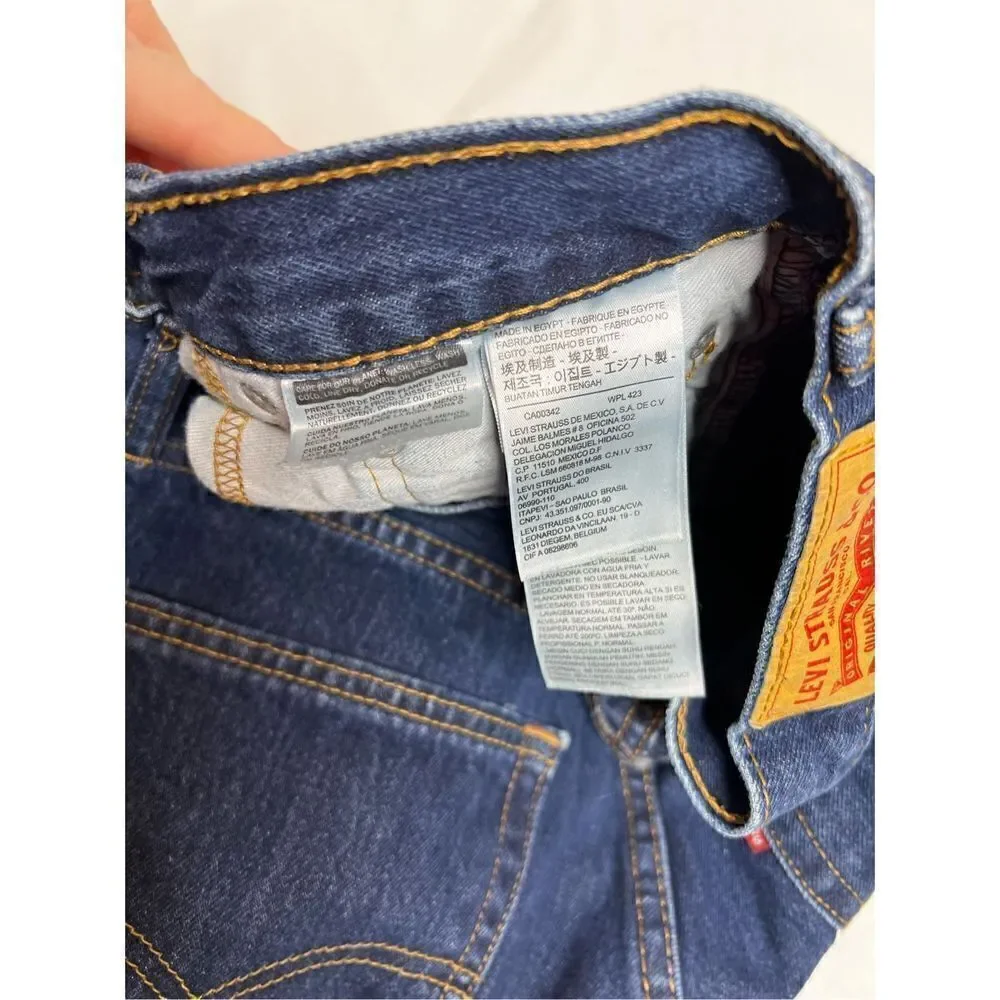 Levi’s dark wash 505 straight leg jeans 33 X 32