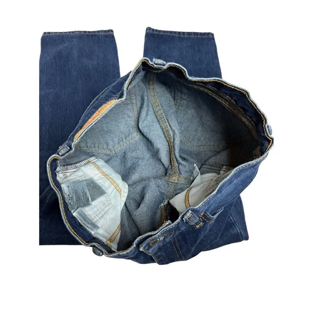 Levi’s dark wash 505 straight leg jeans 33 X 32
