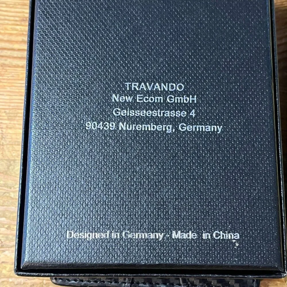 TRAVANDO Mens Slim Wallet with Money Clip Bifold New in Box
