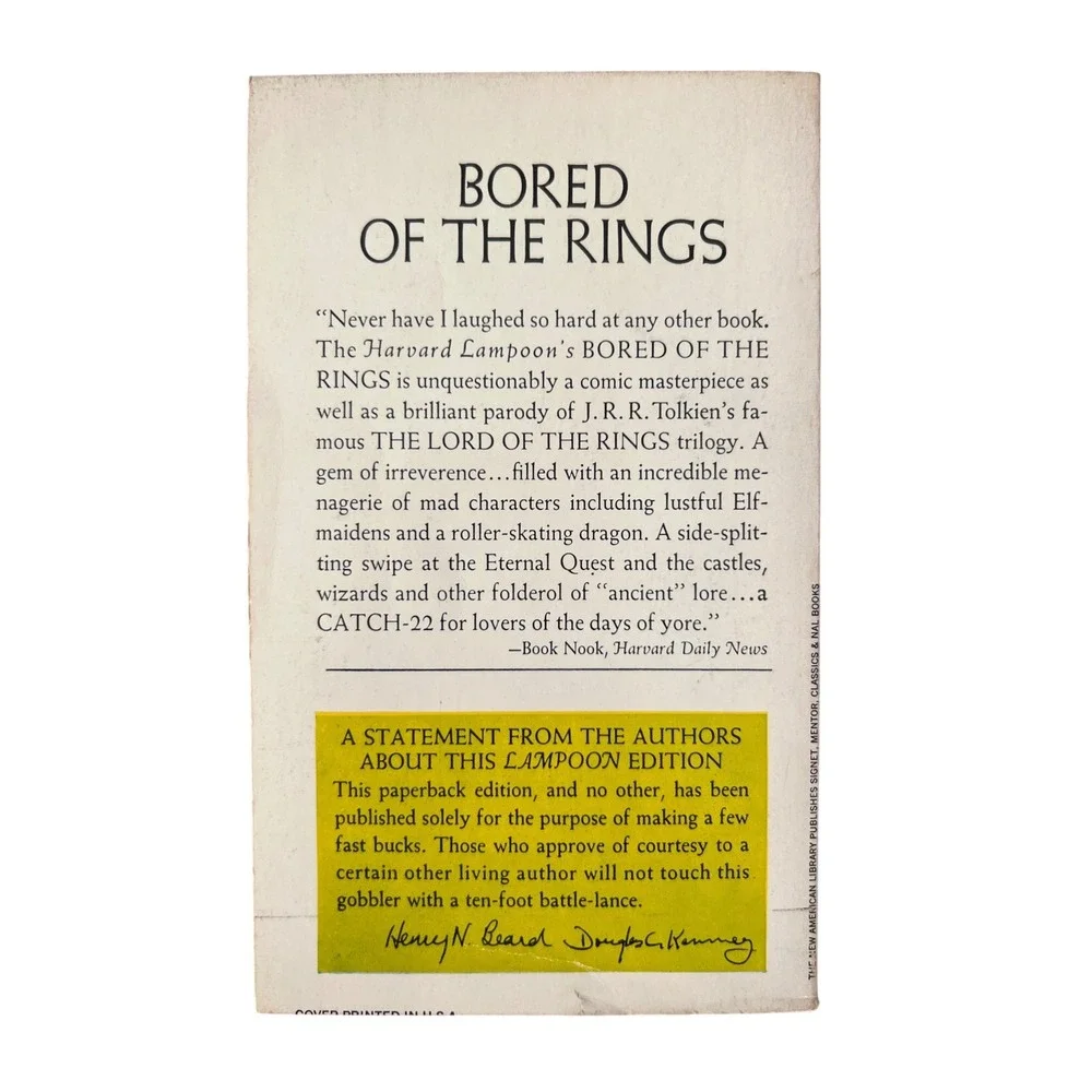Signet Books bored rings