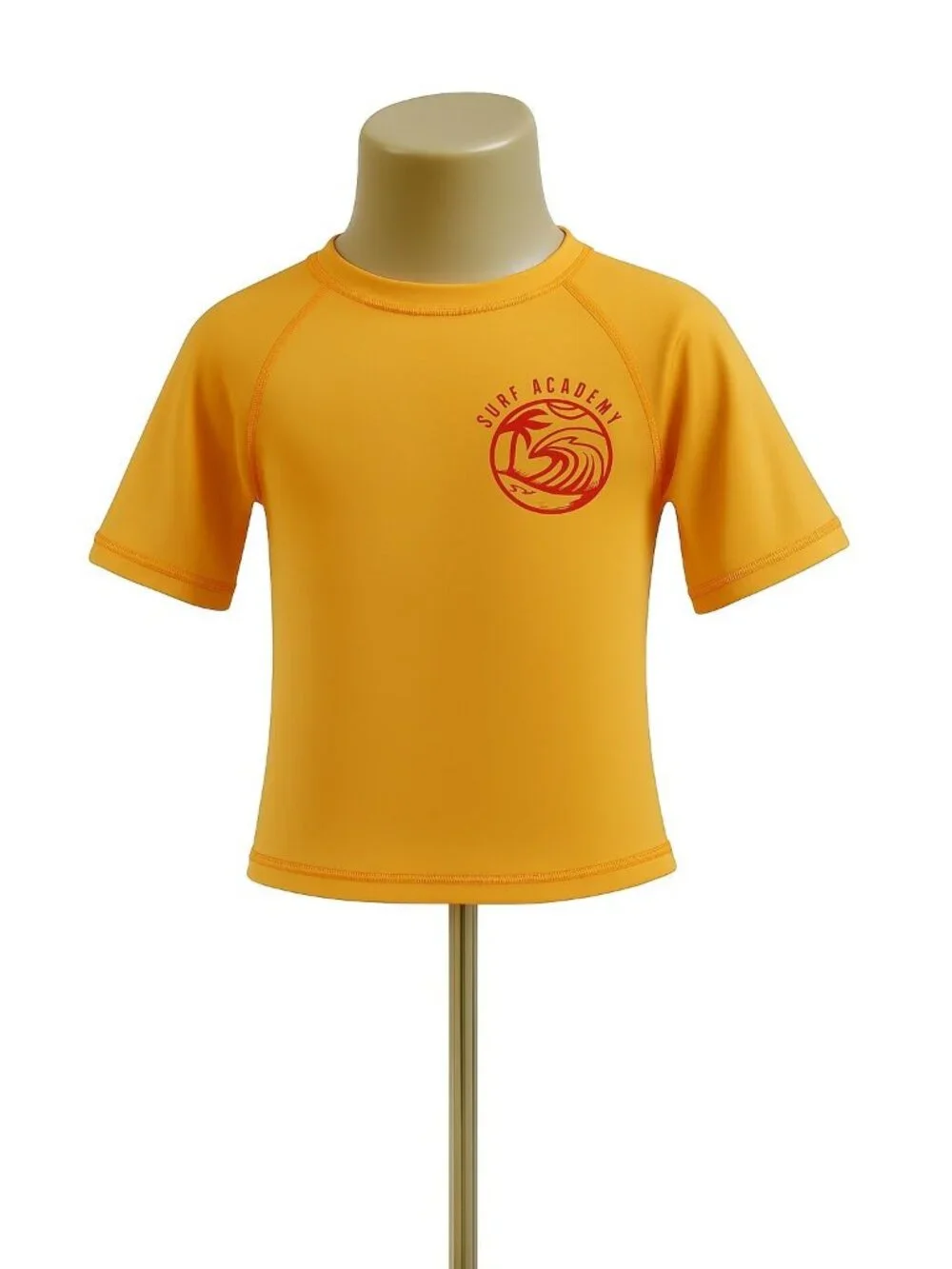 NWT Boys Graphic Print Orange Rash Guard UPF 50+ Quick Dry Size S (6-7)