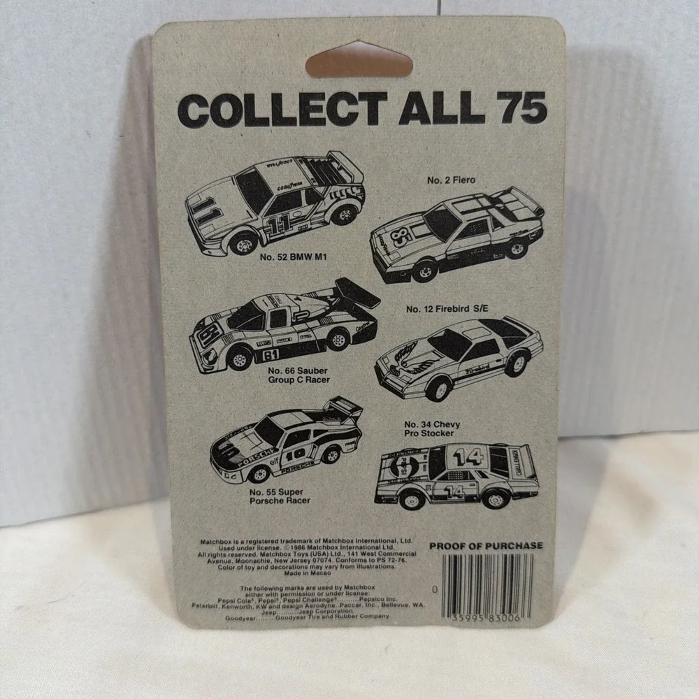MATCHBOX item details