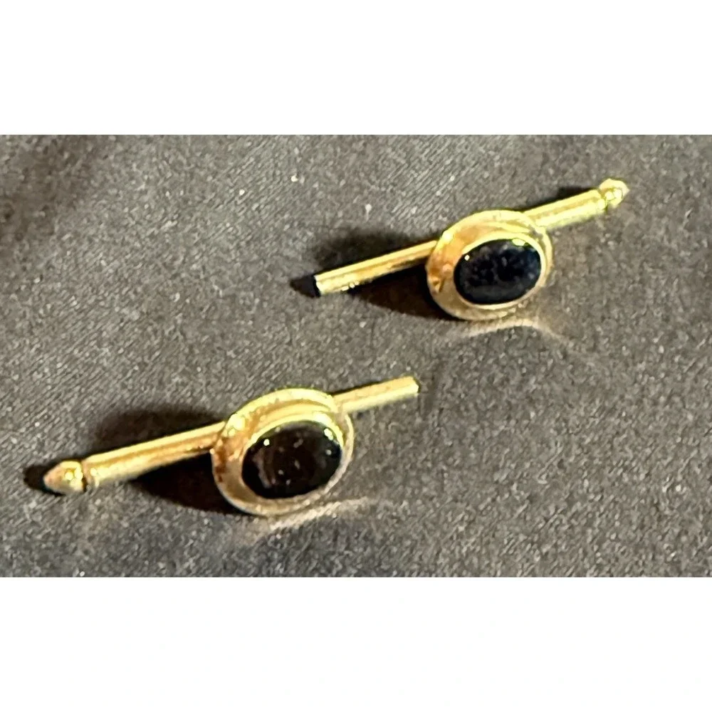 Set of 2 Tuxedo Studs Waistcoat Buttons Spring Shanks Vintage Vest Button 1 in‎