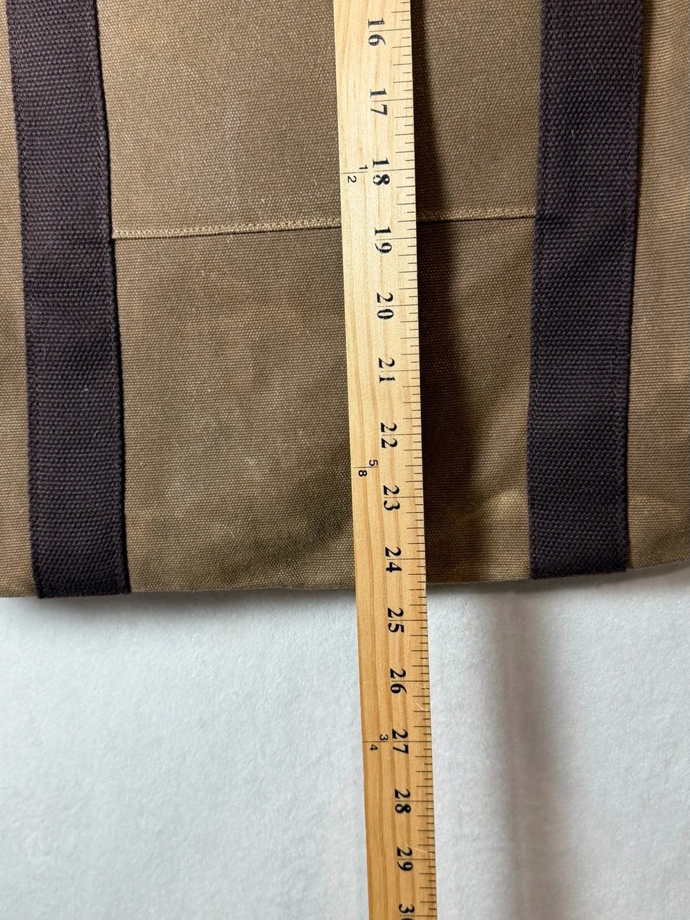 BONTHEE Canvas Tote Firewood Log Shoulder Bag in Brown