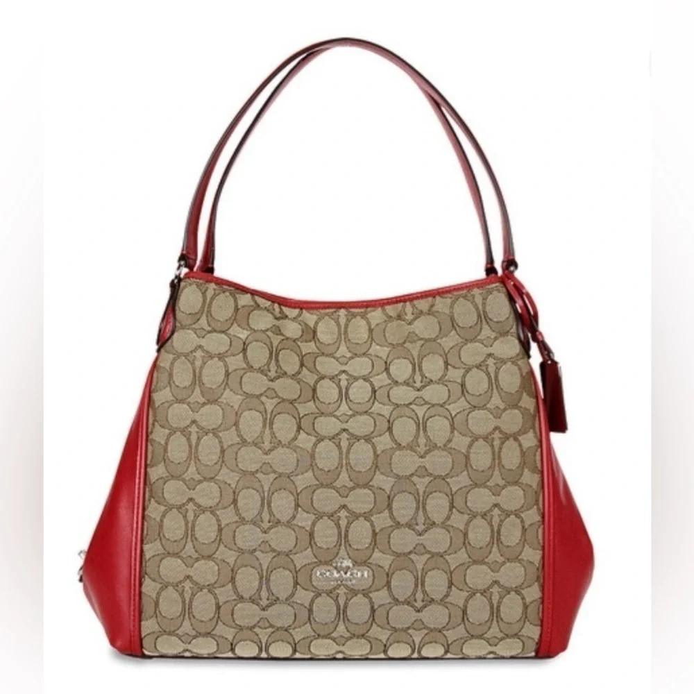 👜 COACH 👜EDIE SHOULDER BAG‎ 31 IN SIGNATURE (COACH F36466)