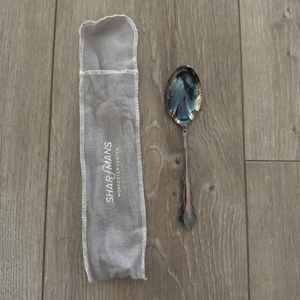 DRESDEN ROSE - Reed & Barton 1953 Silverplate Sugar‎ Spoon NEW w/cloth Bag