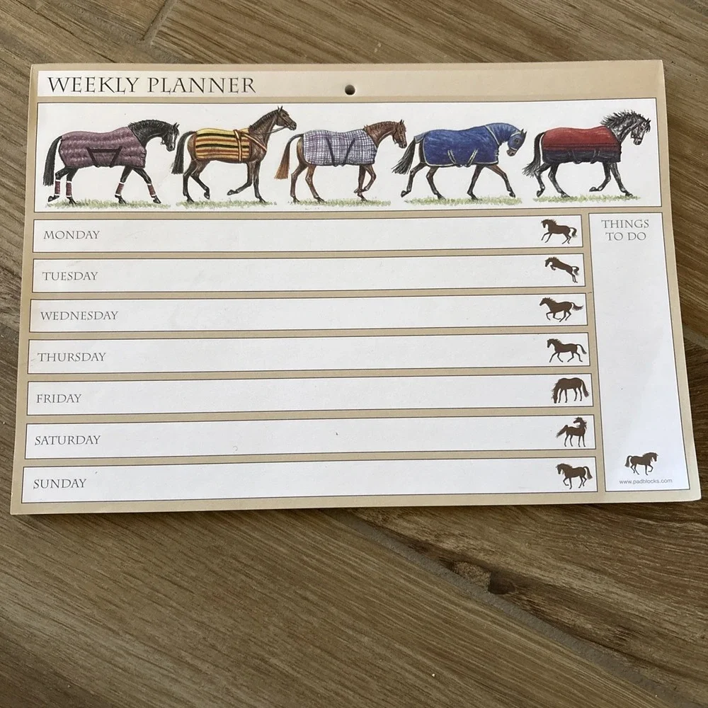 Horses Weekly Planner Padlocks.com‎ 8.5