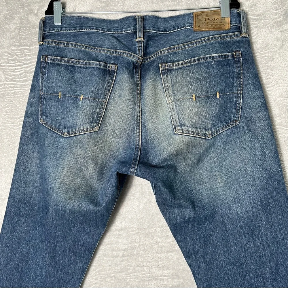 Vintage Polo Ralph Lauren Selvedge Jeans Mens Actual Size 36X31 Hampton Straight
