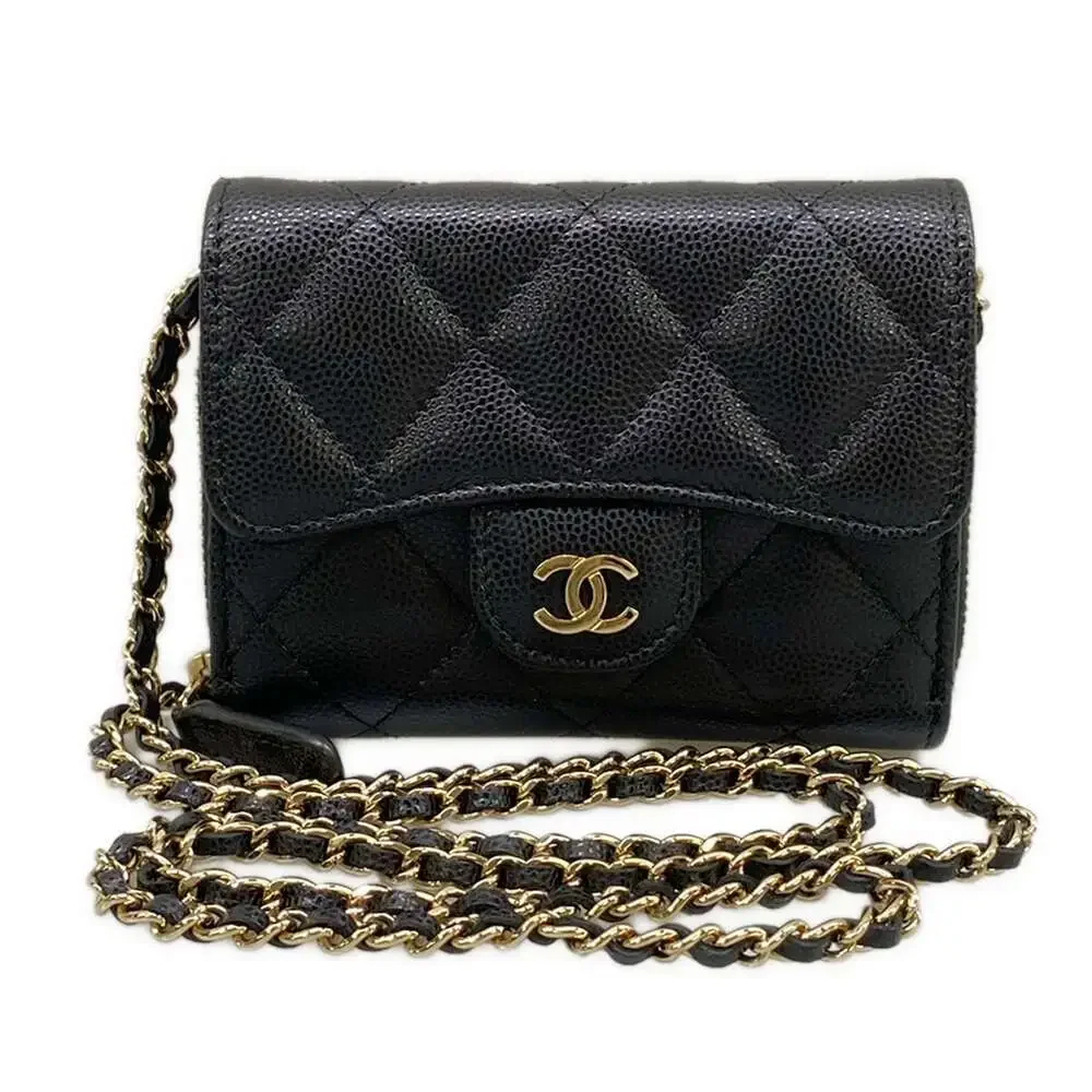 Chanel Classic Mini Chain Wallet/Matelasse Other Style Wallet AP2569