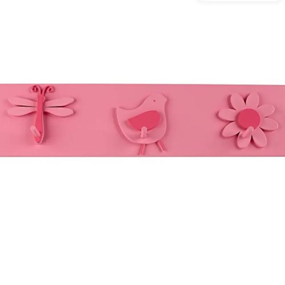 Sadie & Scout Pink Girl Wall Hooks NEW