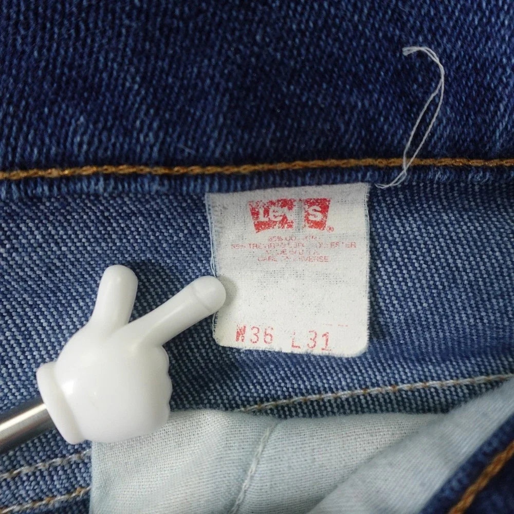Levis 517 Jeans Mens 36x31 Blue Denim Bootcut Orange Tab Vintage USA 90s