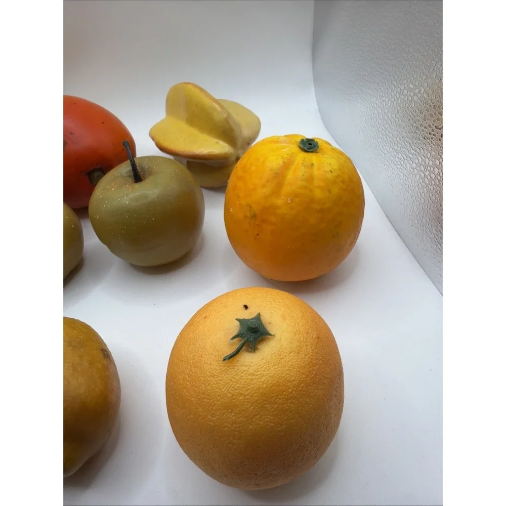 Mixed Artificial Fruit Set Faux‎ Apples Oranges Decor Bowl Filler Kitchen