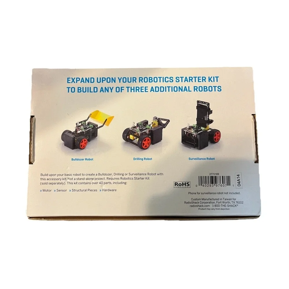 RadioShack Exclusive Make: Robotics Add-On Project Kit‎ 1 – NEW Unused