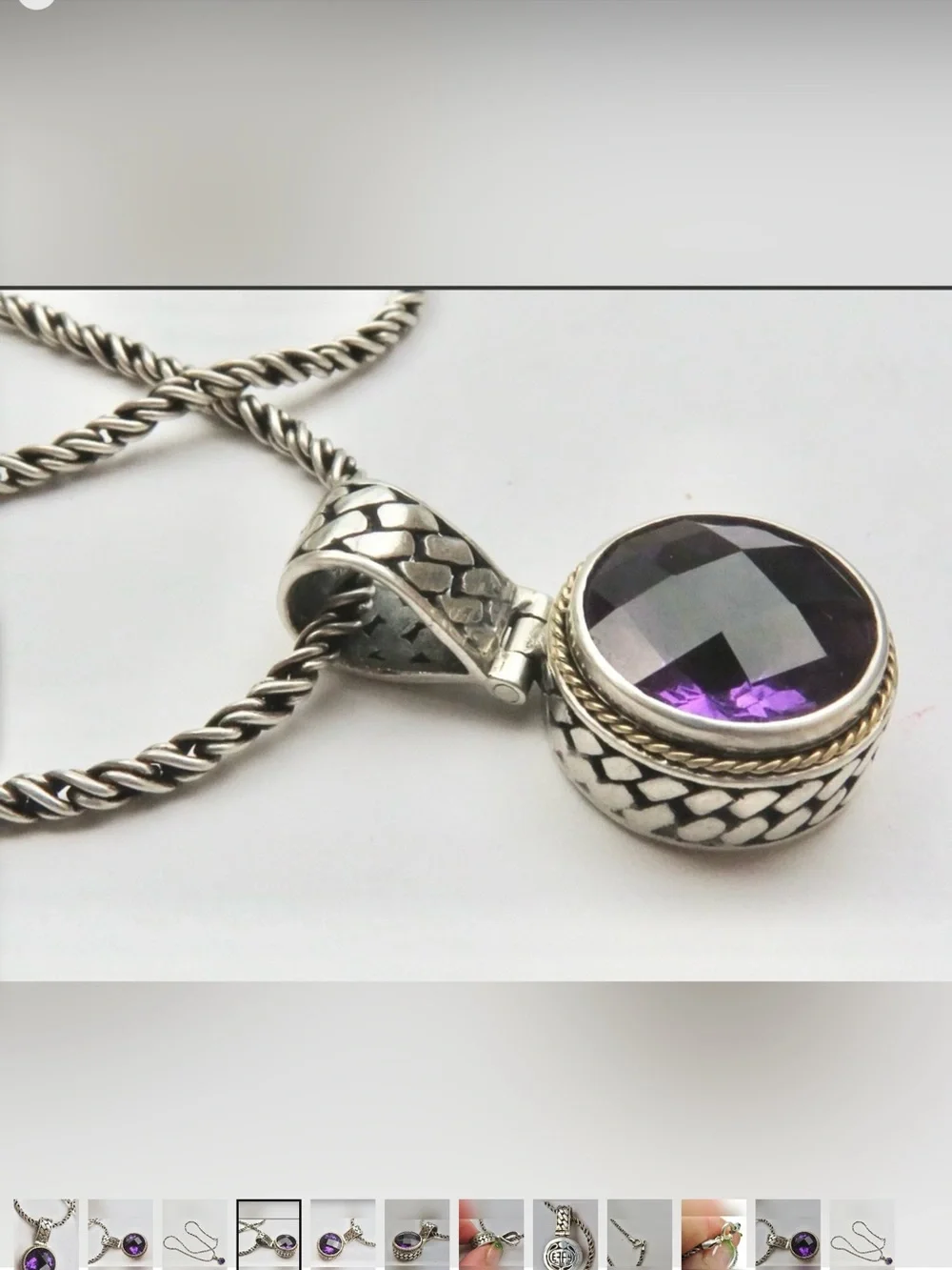 Effy textured pendant sleek