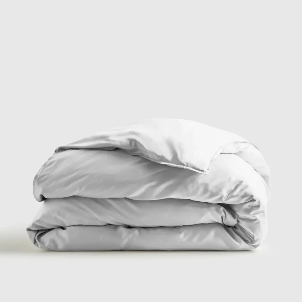 NWOT! Quince 100% Organic Light Gray Bamboo Duvet Cover! Twin (719)