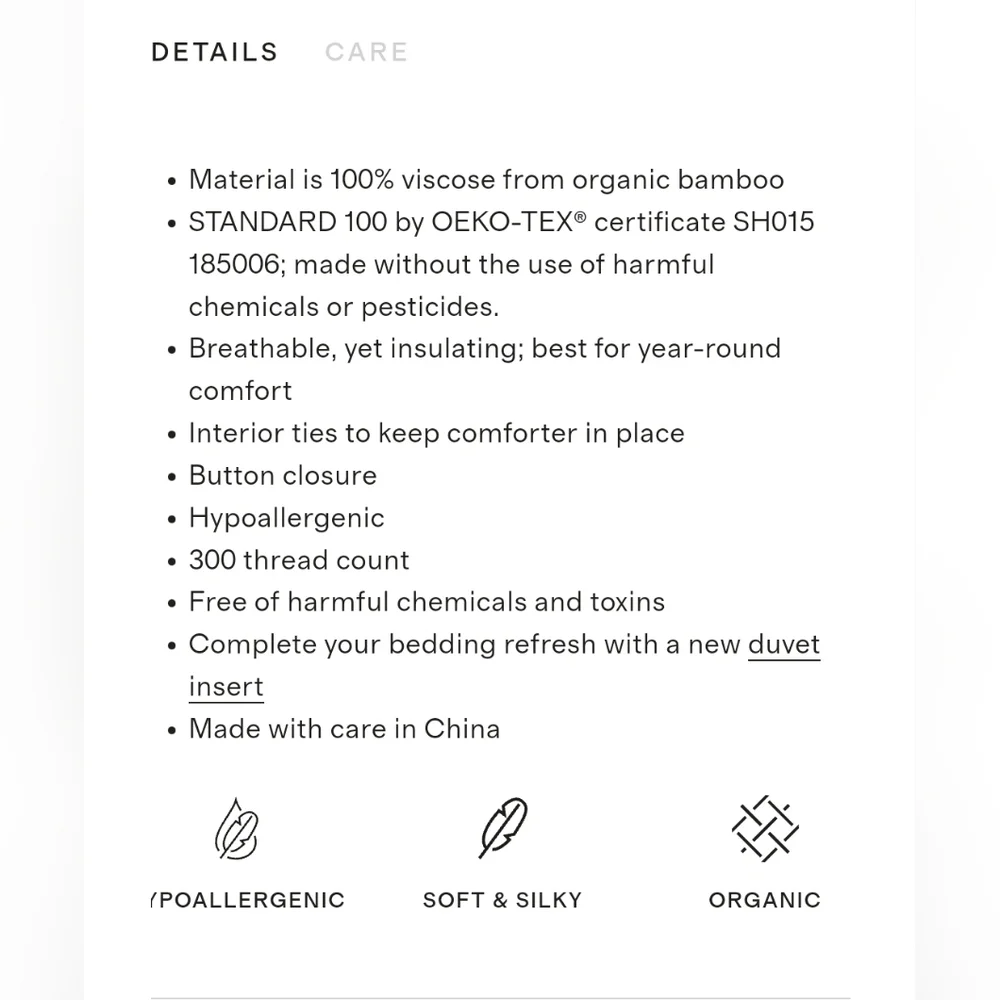 Quince bedding can