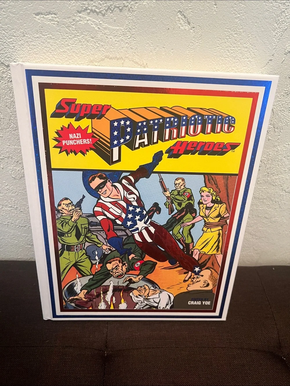 #2480**Patriotic Heroes Comic Art Print - Red, White & Blue