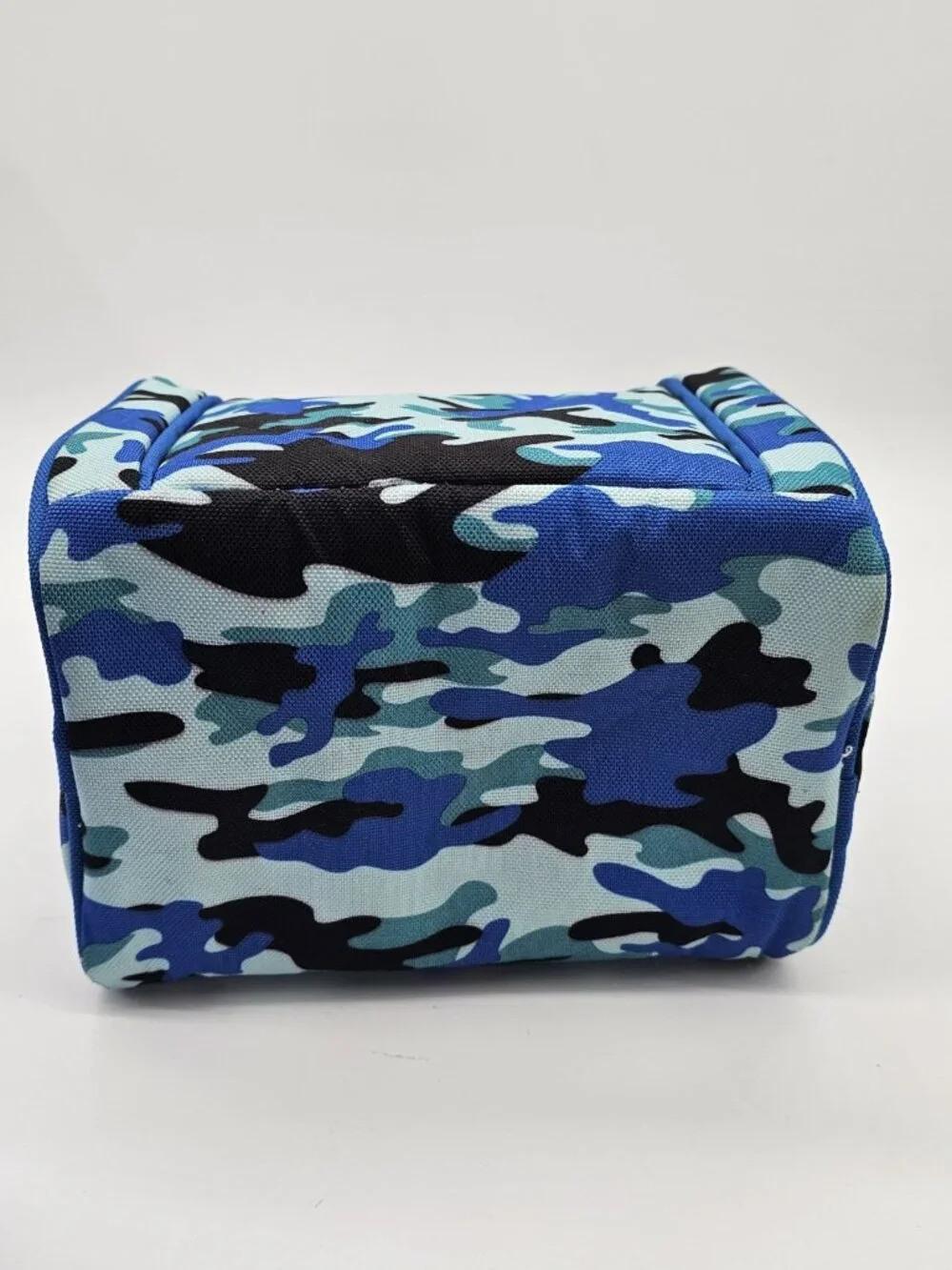 Tupperware Lunch Box Blue Camouflage Lunchbox Cup Container Sandwich Keeper 4 Pc