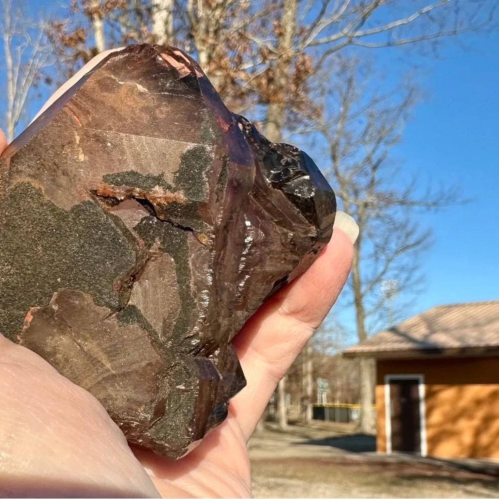 Handmade natural auralite