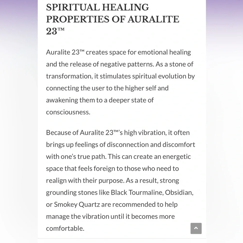 Handmade natural auralite