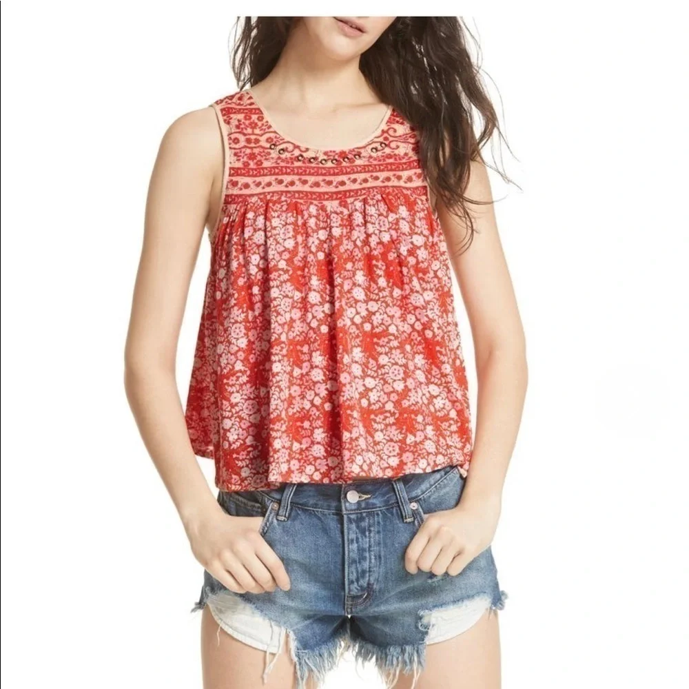 Free People Lucky Coin Tank Top/Cami