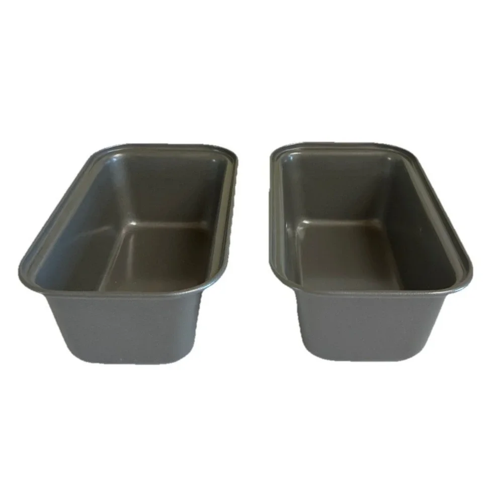Mini Loaf Pan 6 x 3 x‎ 2 Gray Lot Of 2