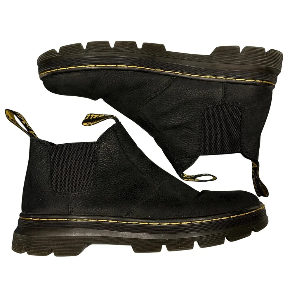 Dr. Martens Hardie II Black Leather Chelsea Boots Mens 10 Womens 11 EU 43